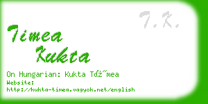 timea kukta business card